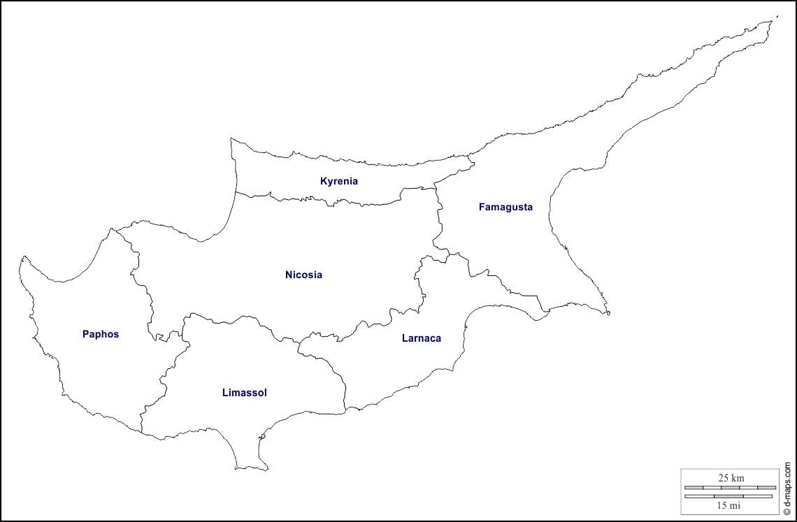 Карта на Кипър контур
