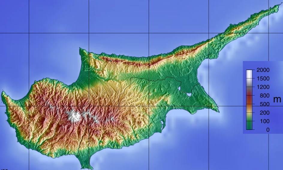 Карта на Кипър планината
