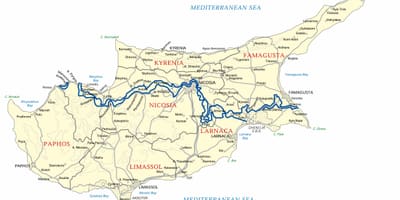 Карта на Кипър офлайн