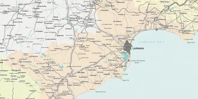 Карта на ларнака, Кипър