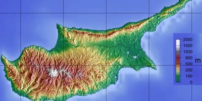 Карта на Кипър планината
