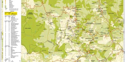 Карта на планината тродос Кипър